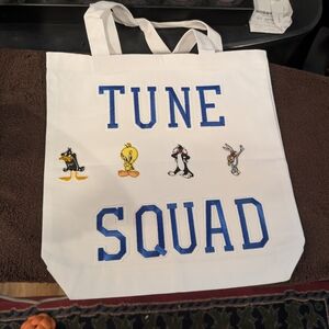 White Tune Squad Tote Bag